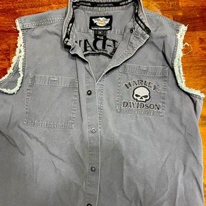 Men’s Harley Davidson cutoff